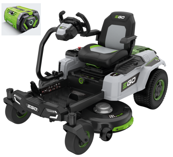 Tondeuse autoportée Zéro Turn avec volant Ego Z6 ZT4201E-S avec 4 batteries 10ah, EGO ZERO TURN, ZT4201E-S, ZT4201ES, ZT4201E-S-40AH, 20100847, 4894863100665 modele expo!